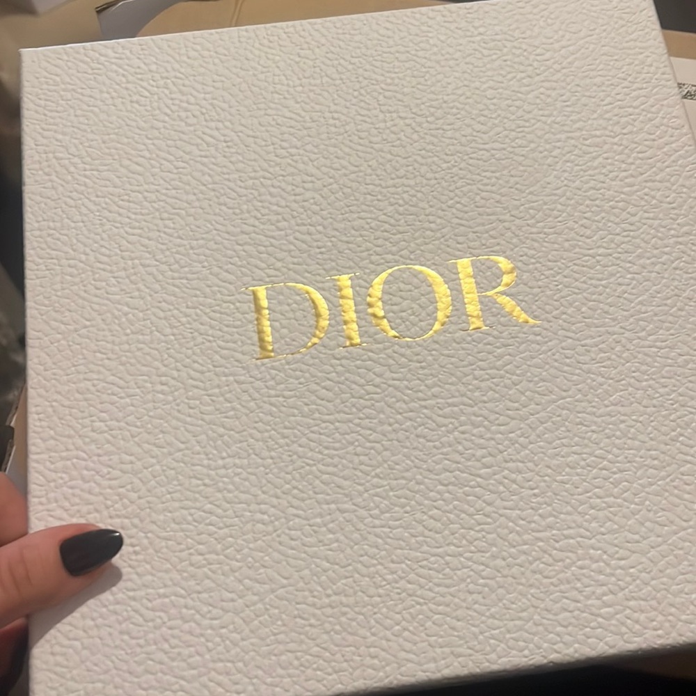 Christian Dior D-Floral Square Scarf